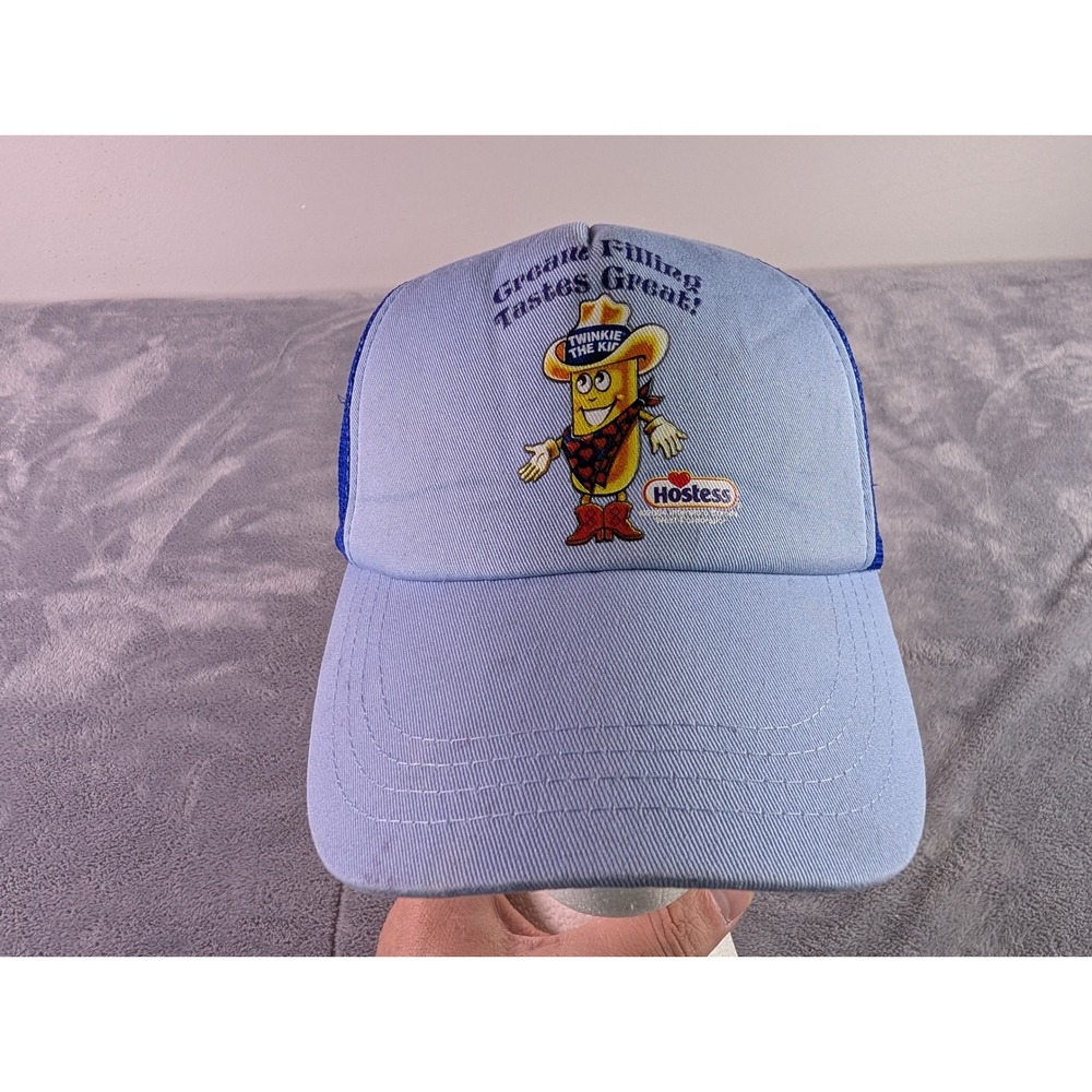 Hostess Twinkie Kid Trucker Hat Blue Mesh Snapback Great Filling Tastes Great